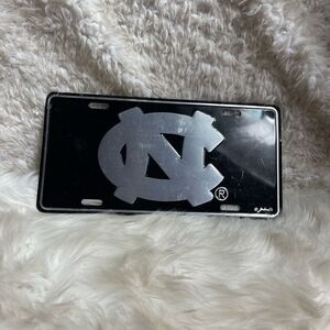 NORTH CAROLINA TAR HEELS ELITE CAR TRUCK TAG LICENSE PLATE BLACK SIGN UNIVERSITY